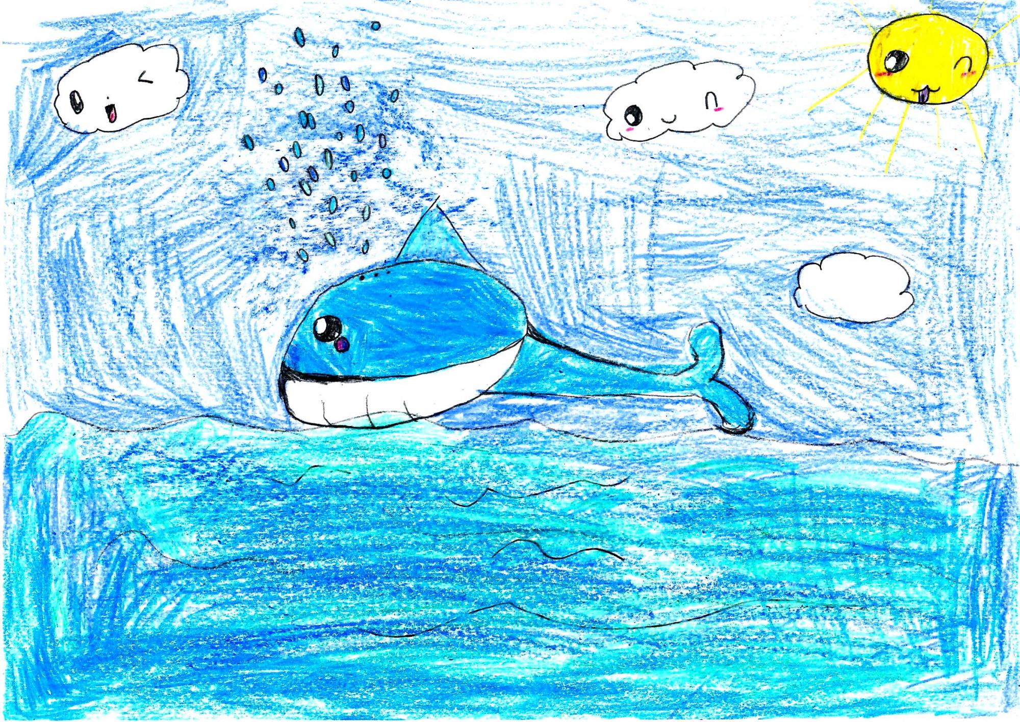 Рисуем китов с детьми